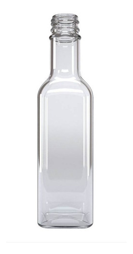 24 Botellas De Vidrio Cuadrada 1/4 Litro