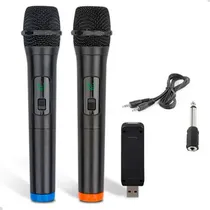 Comprar Par Microfones Dinâmico Sem Fio Duplo Profissional Pilha