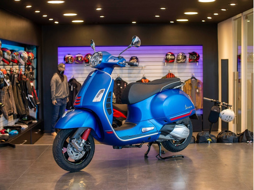 Imagen 15 de 25 de Vespa Gts 300 Super Sport Azul Mate Entrega Inmediata