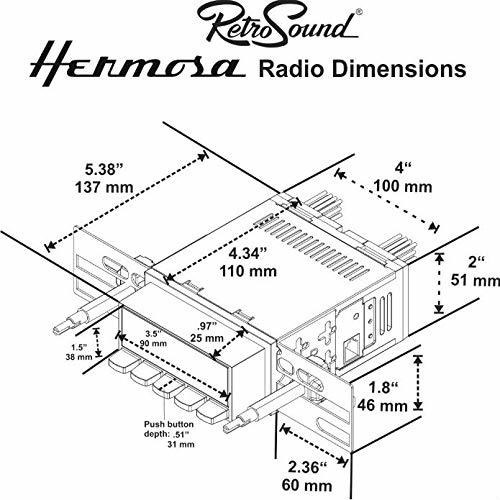 Imagen 2 de 2 de Retrosound Auto Radio Clasica Falcon Fairlane Mercury