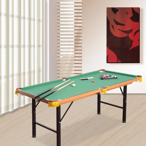 Mesa De Billar Plegable De 55 In Verde