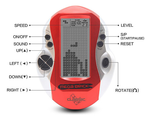 Consola Portátil Portátil Lcd De 3 Pulgadas Con 26 Juegos In