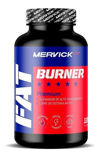 Fat Burner Mervick 120 Caps Quemador De Grasa