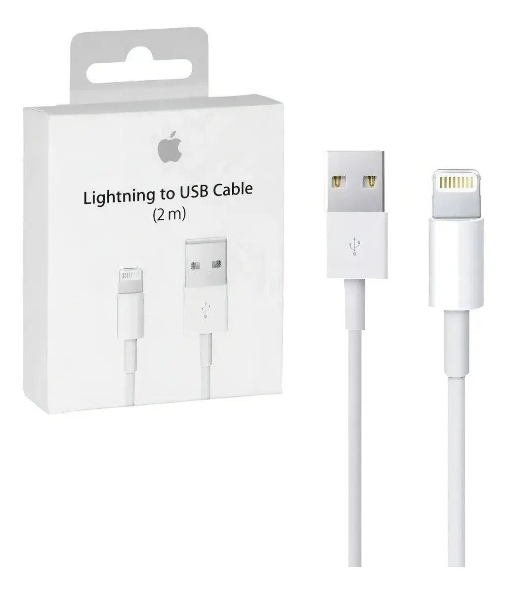 Cabo Lightning iPhone C3Plus 2m Branco USB 8 Pinos Compatível