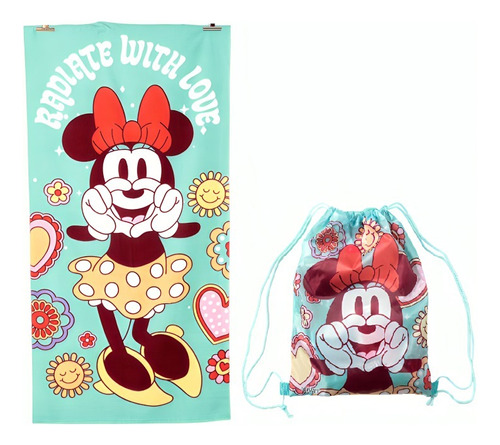 Toalla Playa Algodon 70x140  Disney Minnie