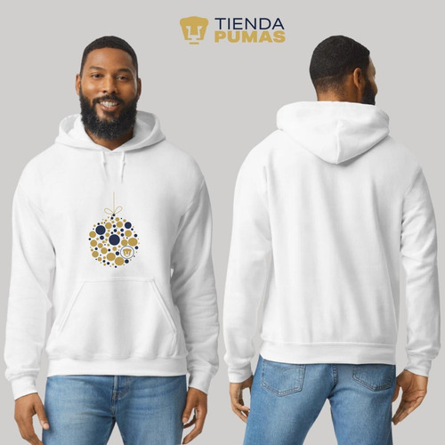Sudadera Pumas Unam Deportiva Hombre Esfera Navidad
