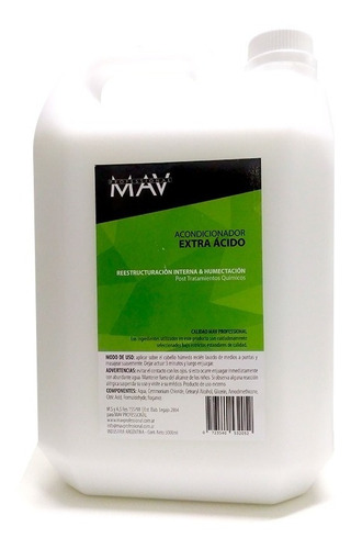 Acondicionador Mav 5l Ph Extra Acido Brillo Reestructura Bid