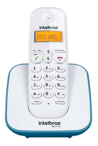Telefone Intelbras  Ts 3110 sem fio - cor azul