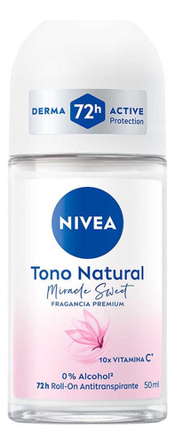 Nivea Tono Natural Miracle Sweet Antitranspirante 72h 50ml Lirio