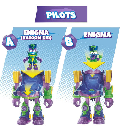 Superzings Superthings Enigma Superbot Articulado