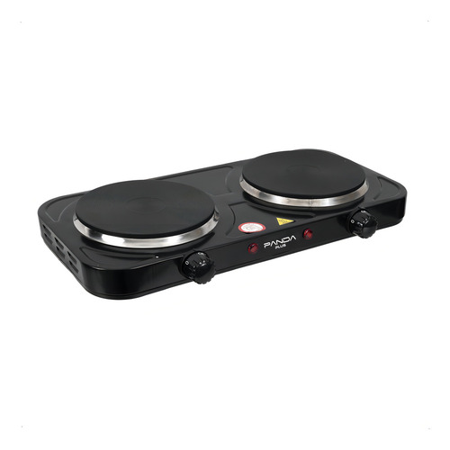 Fogão Cooktop Elétrico Panda Fogareiro Portátil Panda Plus 2 Bocas Preto - 2000w
