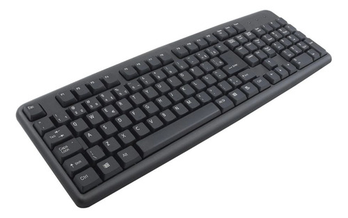 Teclado Para Escritório Qwerty Português Brasil Cor Preto