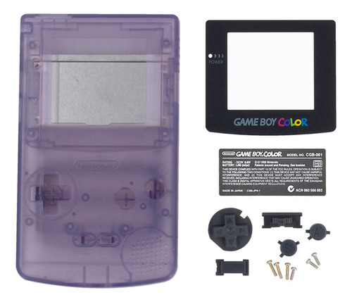 Carcasa Para Game Boy Color (gbc) Morado (clear)