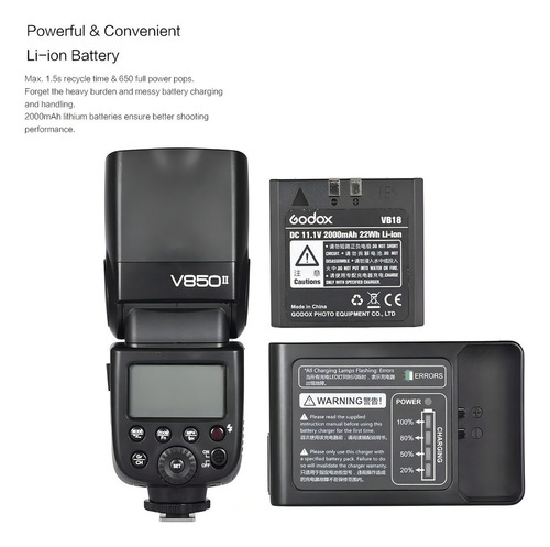 Flash De Batería Universal Manual Godox V850ii Speedlite