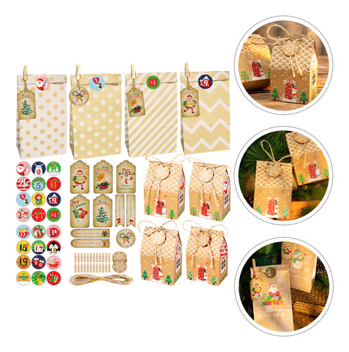 Bolsa De Caramelos Advent Candy Sacks Countdown Box