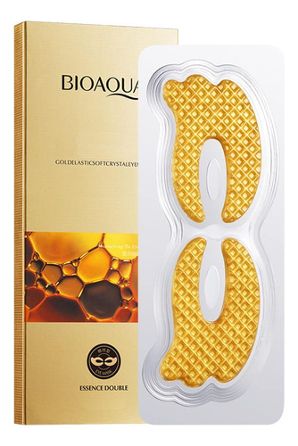 La Máscara De Ojo De Gel De Cristal Suave Elástica De Oro La