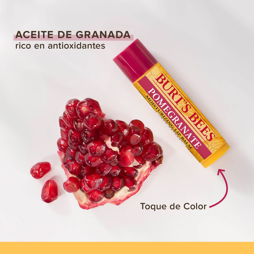 Bálsamo Labial Burts Bees Granada Lipbalm X12