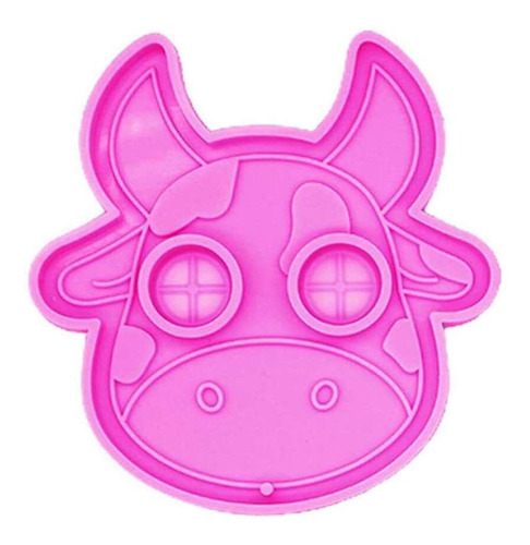 Duolm Diy Artesanato Resina Epóxi Molde Animal Forma Vaca 3