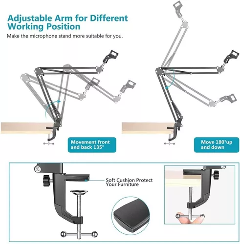 Brazo ajustable Neewer para micrófono - Un soporte para una mejor voz