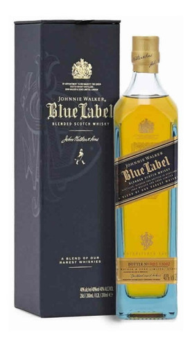 Johnnie Walker Blue Label 200 Ml - Original - Imediato