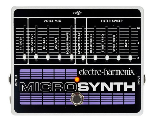 Pedal de pedalera Electro Harmonix Ehx Microsynth Synthesizer Nyc USA original + Source