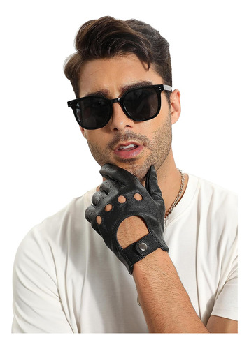 Guantes De Conducción Mggmokay, Talle 8.5 Us Negro