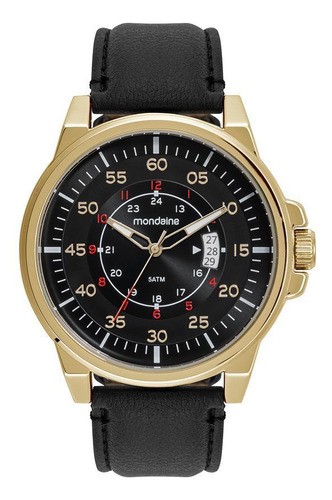 Relógio Mondaine Masculino Analógico Preto 48mm 32562gpmvdh1