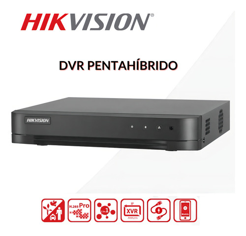 Dvr Hikvision 8 Canales +2 Ip Ds-7208hghi-m1 Serie 7200