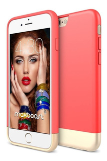 Carcasa Maxboost Slim Case Para iPhone 6 6s Rojo