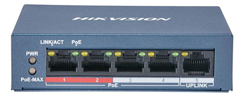 Switch 4p Hikvision Ds-3e0105p-e/m Poe Fast Ethernet 38w