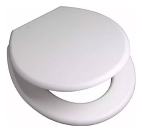 Tapa Asiento Inodoro Daccord Tau Herrajes Metálicos Blanco Blanco