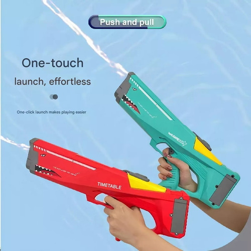 Lanzador De Agua Eléctrico Juguete Piscina Playa Niños 42cm