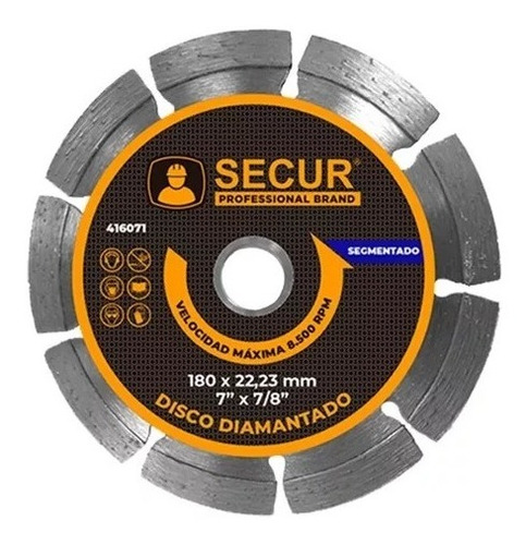 Disco Diamantado 9  / 230mm Secur Ferreland 