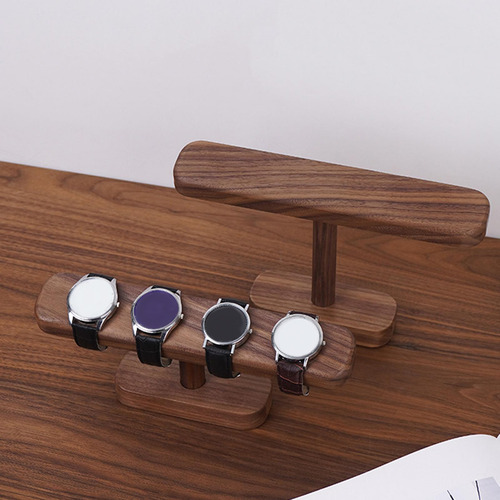 Soporte De Madera Para Relojes, Soporte Para Relojes Nuez L
