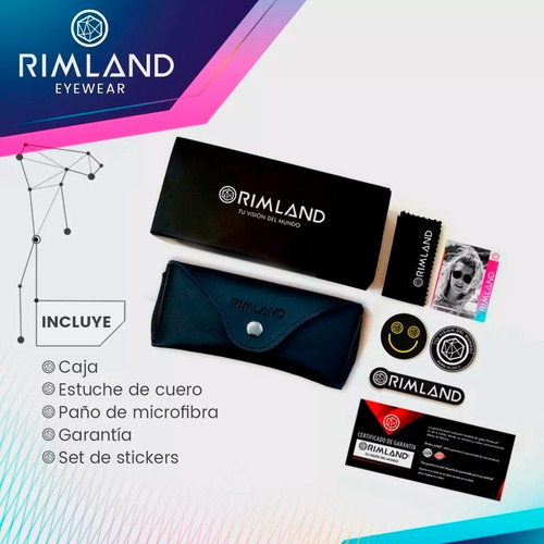 Imagen 9 de 9 de Anteojos Lentes De Sol Rimland Blink Tostado