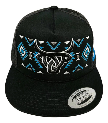 Gorras Yupoong Diseño Vaquero Bordado Frontal Y Lateral 3d Lost/calf-blue25 Ajustable Bordado 3d