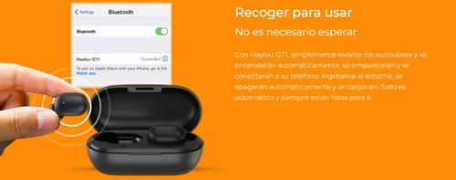 Imagen 5 de 9 de Auriculares in-ear gamer inalámbricos Haylou GT Series GT1 negro