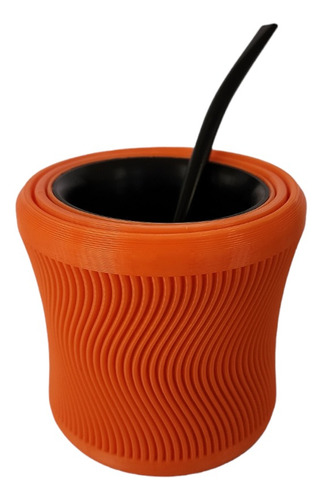 Mate Giroscopio Giromate 3d Antivuelco Giroscopico Naranja