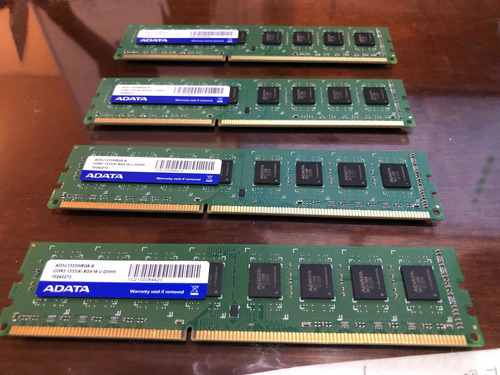 Imagen 2 de 4 de Memoria Ram 8gb 4x8gb Adata Ad3u1333w8g9-s Para Mac Pro 5.1