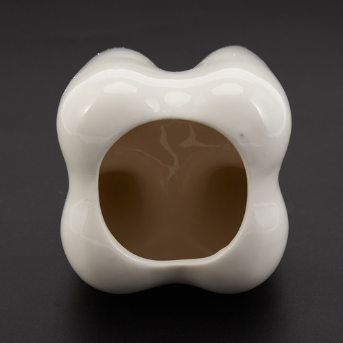 Maceta De Cerámica Blanca Con Forma De Diente, Diseño Modern