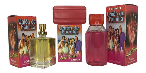 Kit Fluido Jabon Locion Atomizador Union Familia Pai Joao X6