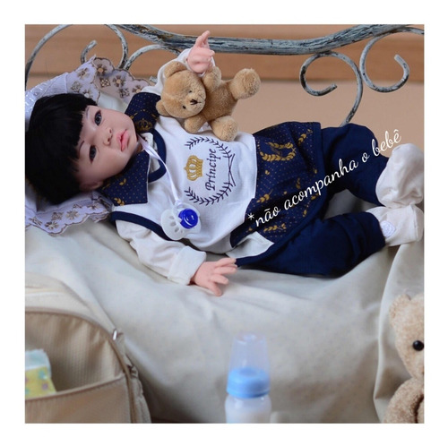 Kit Maternidade Para Bebê Reborn Menino - 19 Acessorios
