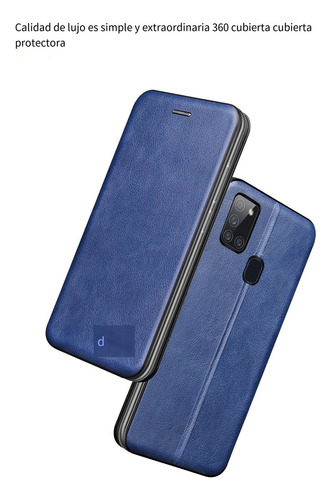Funda Para Huawei P Smart 2021/y7a/honor 10x Lite Shell, Succión Magnética Con Clip, Funda De Piel Tipo Cartera
