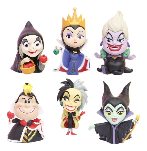 Villanas Disney Coleccion X6 Figuras Malefica Cruella Ursula