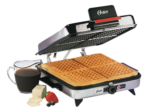 Sanduchera Oster Cg120 Platiada Antideherente Wafles 4ptos