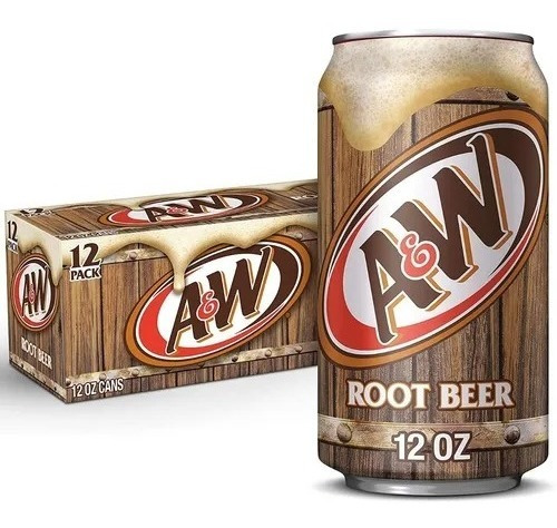 Cerveza De Raíz Root Beer Aw 255ml 12 Pz Importada