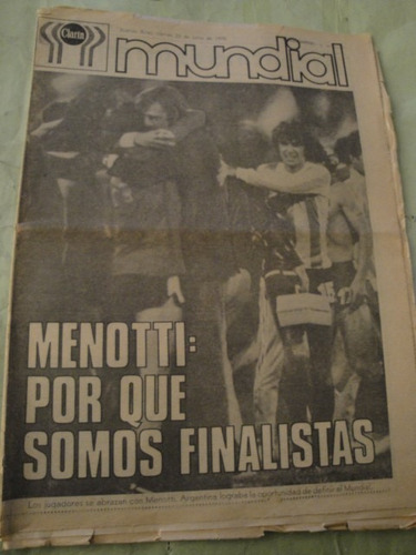 Diario Clarin Argentina Campeon Mundial 1978 Arg. Finalista