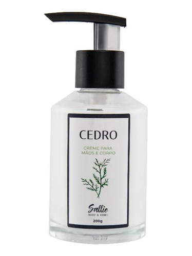 Creme Para Mãos E Corpo Sallie Body & Home - Cedro 200g