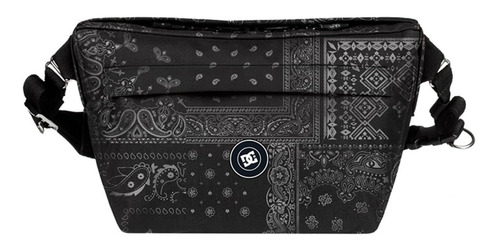 Riñonera Dc Shoes Modelo Hatchel Satchel Negro Estampada