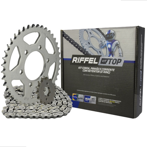 Kit Relação Ys 250 Fazer 2006 A 2017 Top Com Retentor Riffel